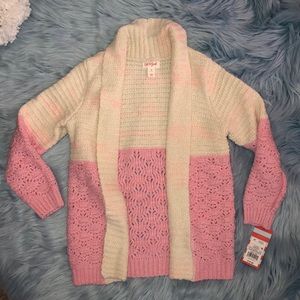 Ivory and Pink cardigan